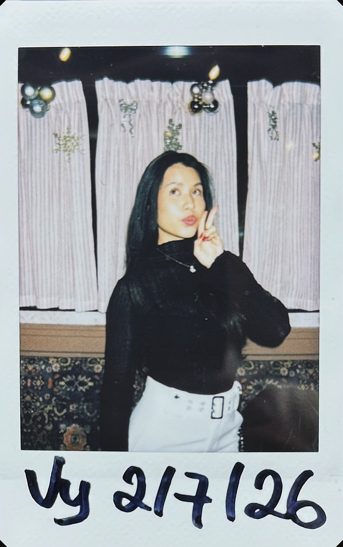 signed polaroid from take 001, no. 5