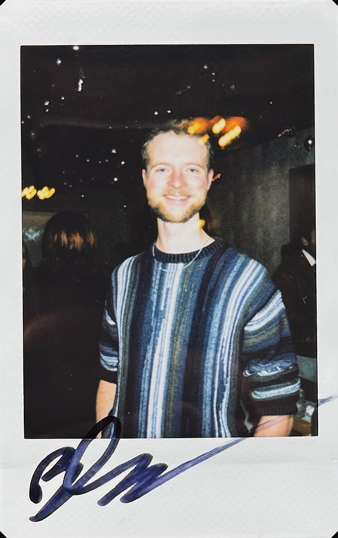 signed polaroid from take 001, no. 8