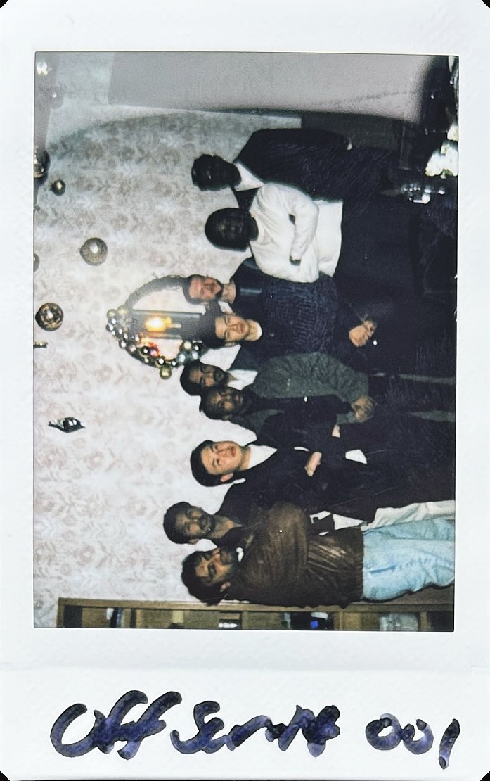 signed polaroid from take 001, no. 1