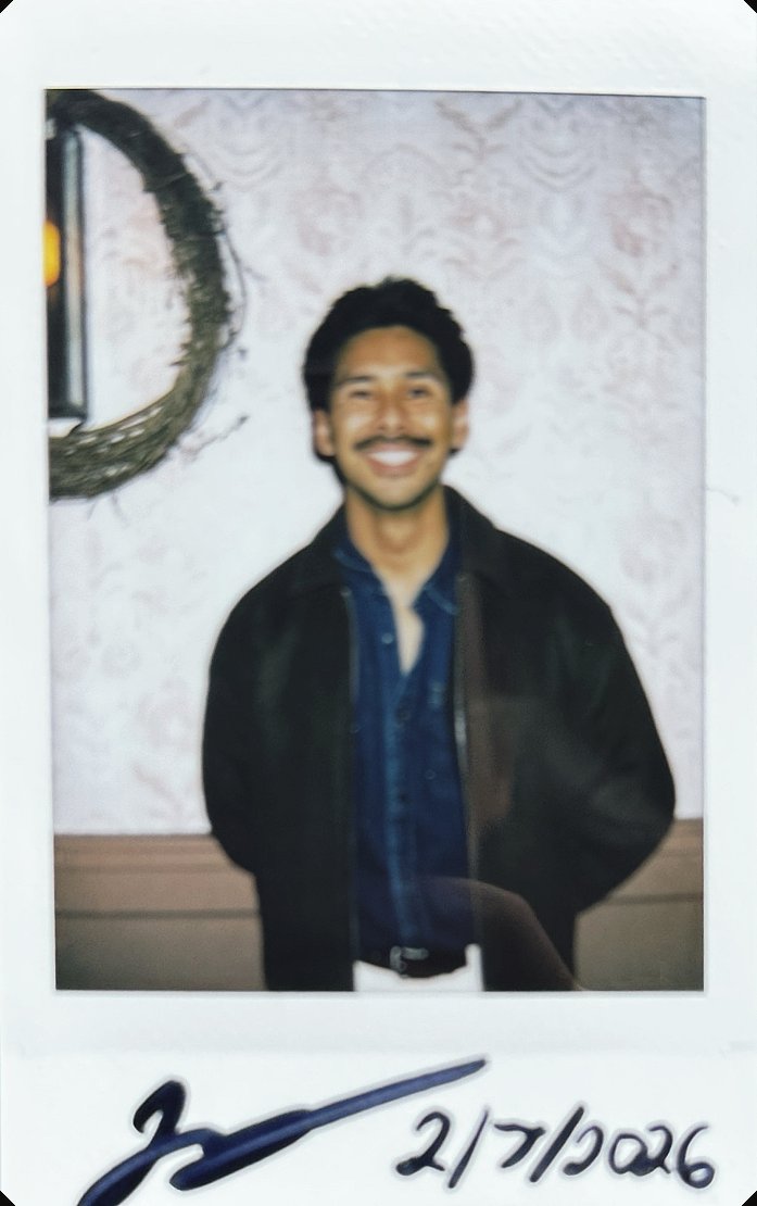 signed polaroid from take 001, no. 12